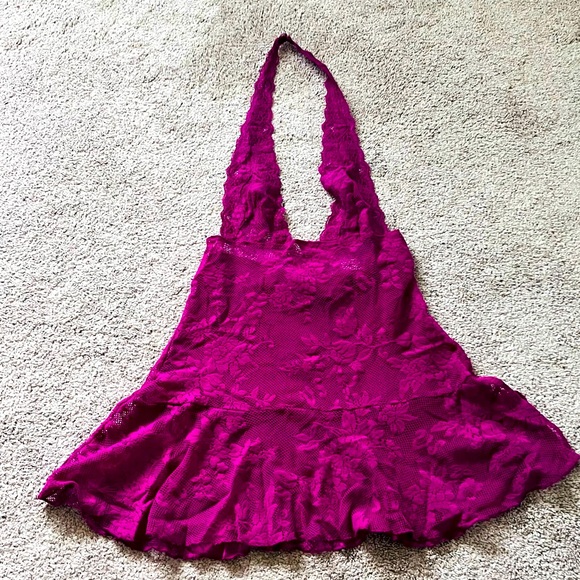 VICTORIA SECRET BRAND New SLIP LACE MINI DRESS / Top - Picture 1 of 4